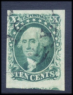 US 14 1855 10-cent Washington Ty. II
