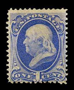 US 156 1873 1 Cent Franklin