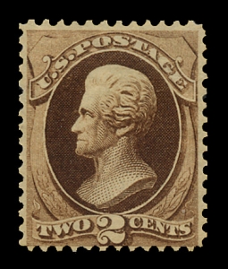 US 157 1873 Two-Cent Andrew Jackson