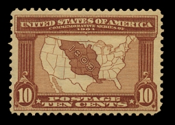 US 327 1904 Louisiana Purchase  Map, Cert.