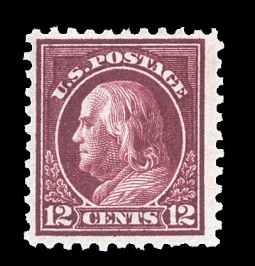 US 474 12-cent Franklin Perf. 10