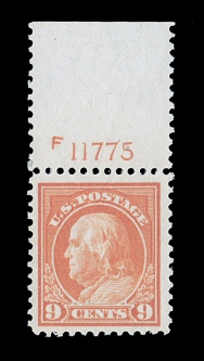 US 509 1917 Perf. 11 Nine-cent  Franklin Pl. No. Single