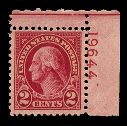 US 634A Two-cent Washington Type II Plate # Single
