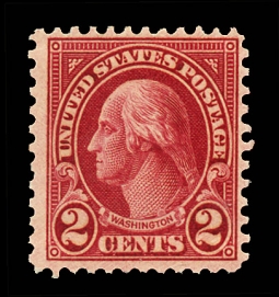 US 634A Two-cent Washington Type II Plate # Single