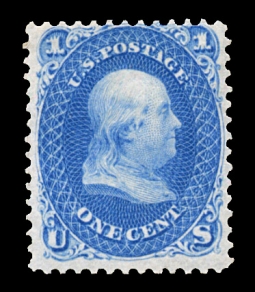 US 63 1861 One-cent Franklin