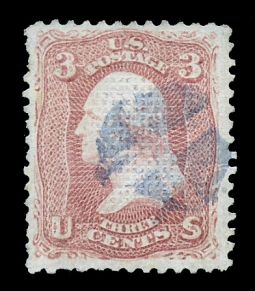 US 83 1867 Three-cent Washington “C” Grill