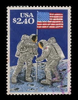 US 2419 1989 Moon Landing Priority Mail