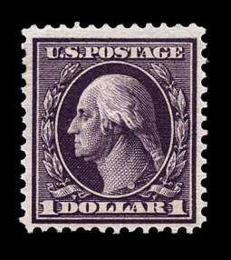 US 342  1909 $1 Washington