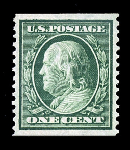 US 352 One-cent Franklin  Horizontal Coil