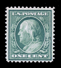 US 357 US 357 One-cent Franklin Blue Paper
