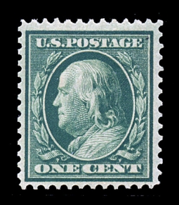US 357 US 357 One-cent Franklin Blue Paper