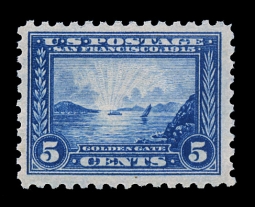 US 403 Five-Cent Golden Gate Perf 10