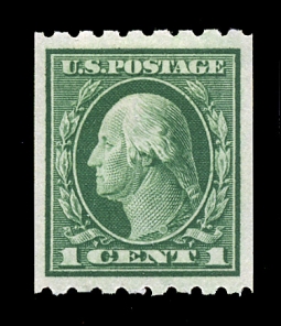 US 410 One-cent Washington Vertical Coil