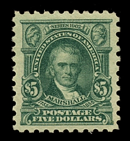 US 480 1917 $5  John Marshall