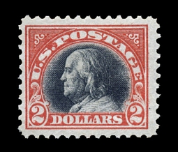 US 523 $2 Orange and Black Franklin