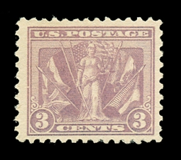 US 537 Light Reddish Violet WWI Victory Stamp