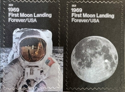 US 5399-5400 2019 Moon Landing 50th Anniversary