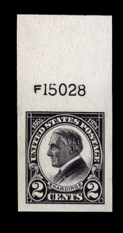 US 611 Two-cent Warren Harding Graded Sup-98