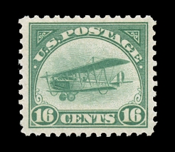 US C2 Green Biplane With Certificate