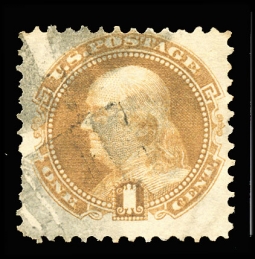 US 112  1869 One-cent Franklin Pictorial