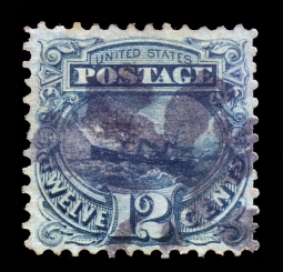 US 117 1869 12-Cent Steamship Pictorial