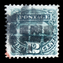 US 117 1869 12-Cent Steamship Pictorial