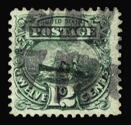 US 117 1869 12-Cent Steamship Pictorial