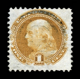 US 123 One-Cent Buff Franklin Reissue