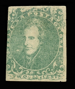 CSA 3, Two-cent Green Andrew Jackson