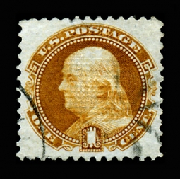 US 112 1869 One-cent Franklin Pictorial