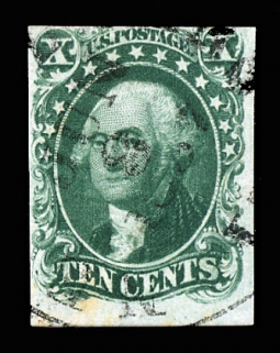 US 13 1855 10 Cent Washington Ty. I