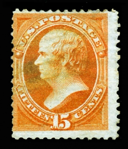 US 141 1870 15-cent Daniel Webster Grilled