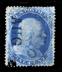 US 18, 1861 One-Cent Frankilin
