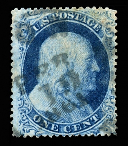 US 22 One-cent Franklin Type IIIa