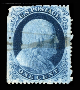 US 22 1857 One-cent Franklin Type IIIa