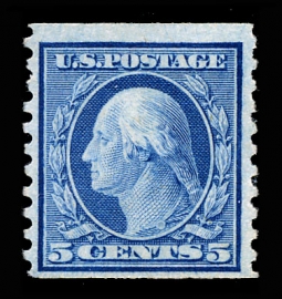 US 496 1916 Five-cent Washington Coil