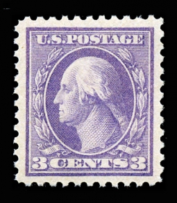 US 501 1917 Perf 11 Three-cent, Type I Washington Superb!