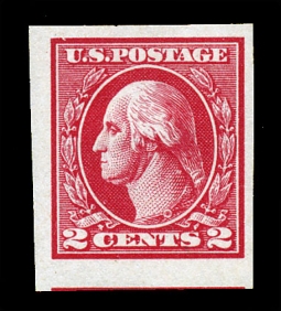 US 533 Two-Cent  Washingtron Type V Imperforate Offset