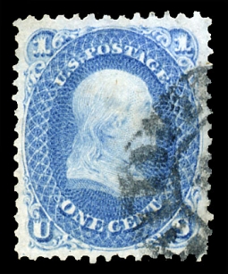 US 63 1861 One-Cent Franklin