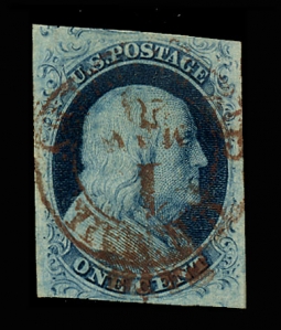 US 8A One-cent Franklin Type IIIa