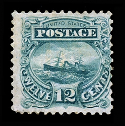 US 117 1869 12-Cent Steamship Pictorial