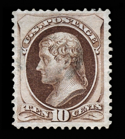 US 150 1870 Ten-cent  Thomas  Jefferson