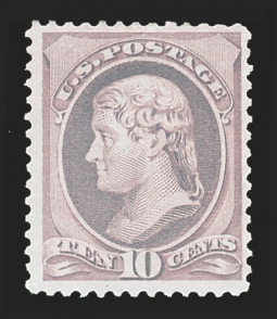 US 209 1882 10 Cent Jefferson