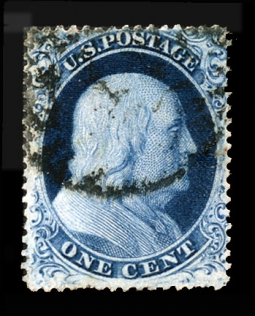US 21 One-cent Franklin Type III