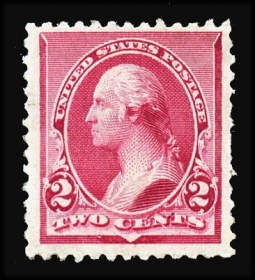 US 220a  Two-Cent Carmine Cap on Left Two