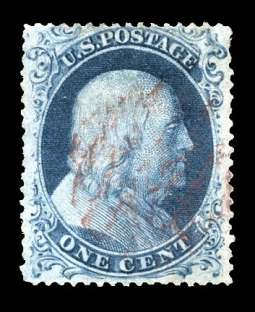 US 22 One-cent Franklin Type IIIa