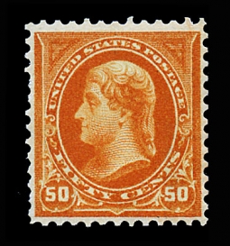 US 275   1895 50-cent Jefferson  Watermarked