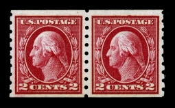 US 413 US 413 1912 Washington Two-Cent Coil Pair