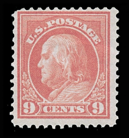 US 415  1912 Nine-Cent Franklin perf 12