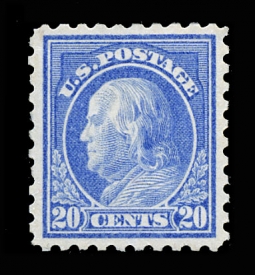 US 438, 1914 20-cent Franklin Perf. 10